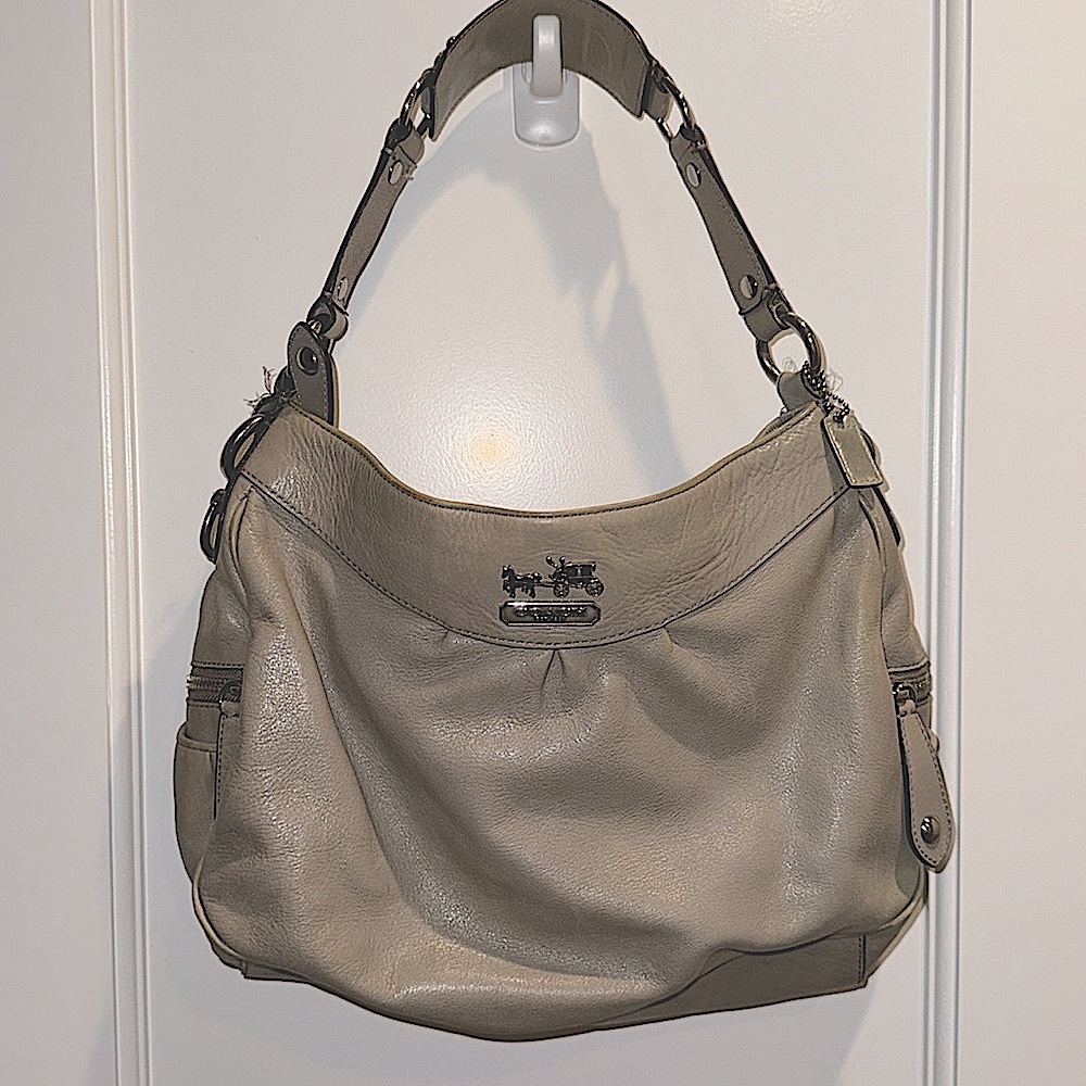 Authentic Grey Coach bag